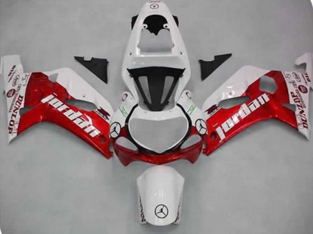 2001-2003 Red Jordan GSXR 600-750 Fairings