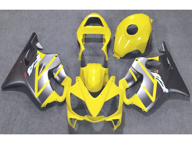 2001-2003 Yellow and Matte Silver CBR600 F4i Fairings
