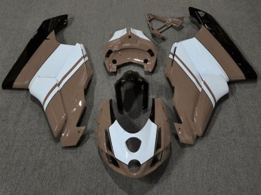 2003-2004 Gloss Brown & White Ducati 749 999 Fairings