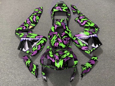 2003-2004 Green and Pink Camo CBR600RR Fairings