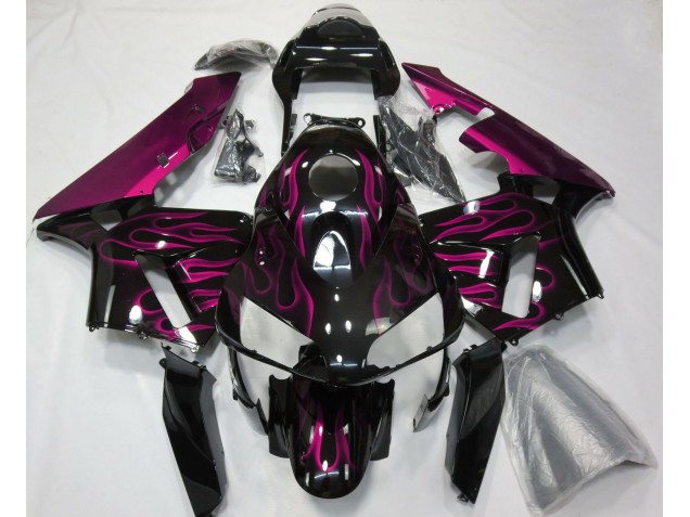 2003-2004 Hot Pink Flames CBR600RR Fairings 2003-2004 Hot Pink Flames CBR600RR Fairings