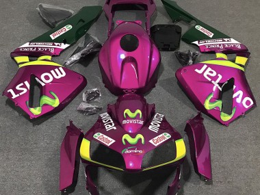2003-2004 Hot Pink Movistar CBR600RR Fairings