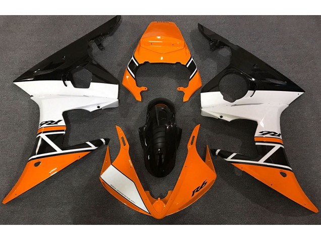 2003-2004 Orange White and Black R6 Fairings