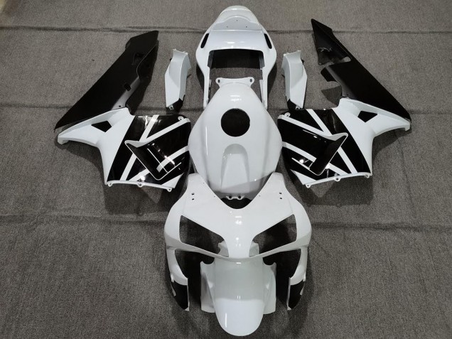 2003-2004 Pearl White and Black CBR600RR Fairings