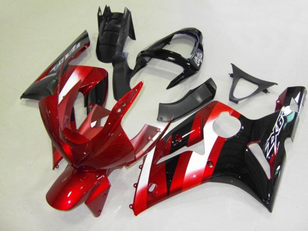 2003-2004 Red and Black ZX6R Fairings