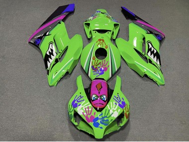 2004-2005 Green and Purple Shark CBR1000RR Fairings