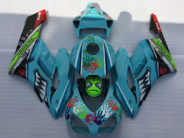 2004-2005 Light Blue Shark CBR1000RR Fairings