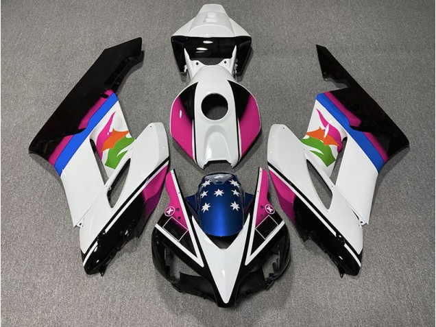 2004-2005 Pink and Blue Flag CBR1000RR Fairings 2004-2005 Pink and Blue Flag CBR1000RR Fairings