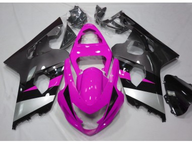 2004-2005 Pink and Silver GSXR 600-750 Fairings