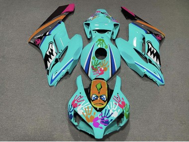 2004-2005 Teal Shark CBR1000RR Fairings