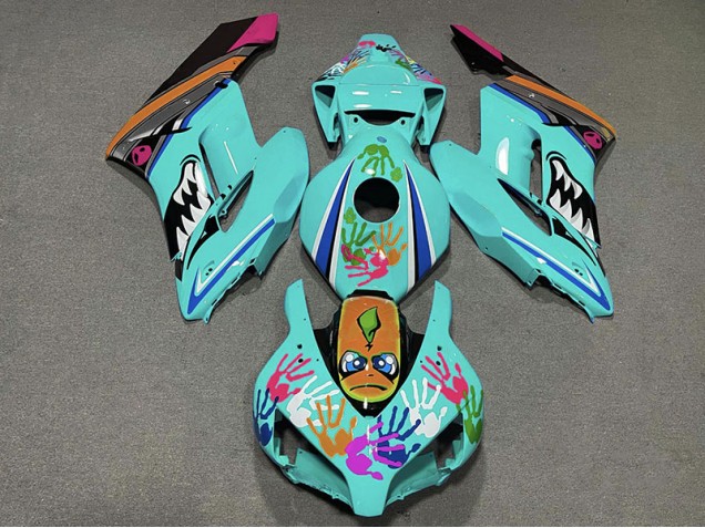 2004-2005 Teal Shark CBR1000RR Fairings