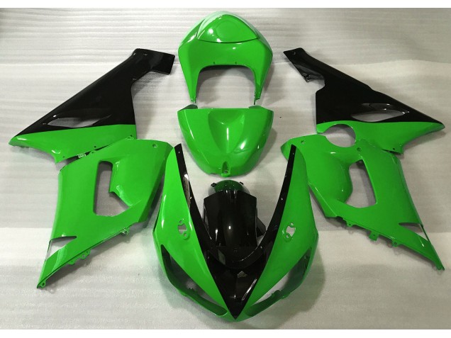 2005-2006 Gloss Green & Black ZX6R Fairings 2005-2006 Gloss Green & Black ZX6R Fairings