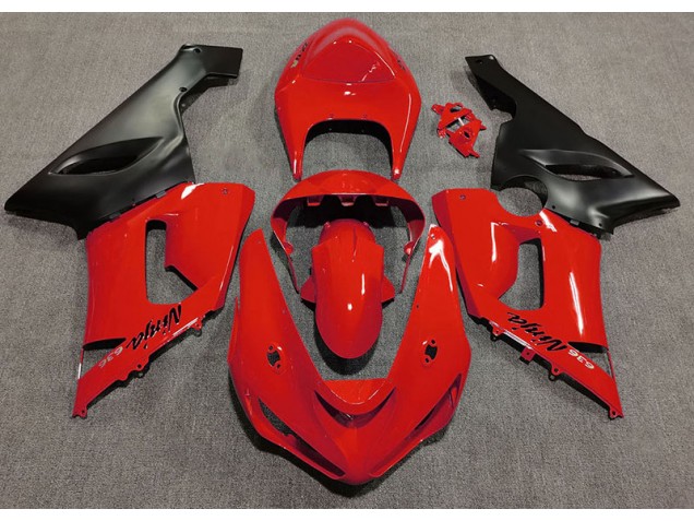 2005-2006 Gloss Red ZX6R Fairings 2005-2006 Gloss Red ZX6R Fairings