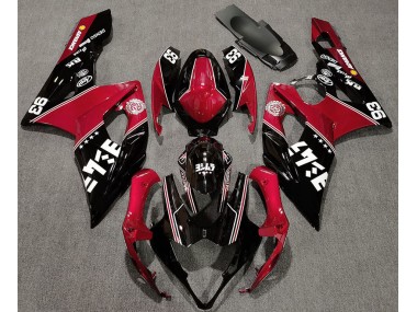 2005-2006 Gloss Red and Black Custom GSXR 1000 Fairings