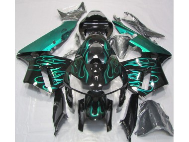 2005-2006 Gloss Teal Flame CBR600RR Fairings