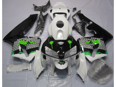 2005-2006 Green Splatter on Gloss Black CBR600RR Fairings