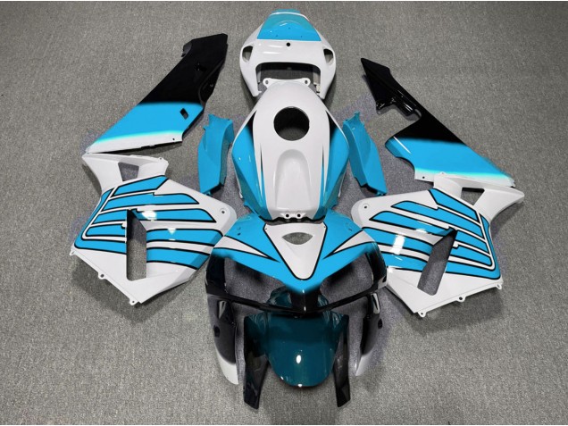 2005-2006 Light Blue and White Wings CBR600RR Fairings 2005-2006 Light Blue and White Wings CBR600RR Fairings
