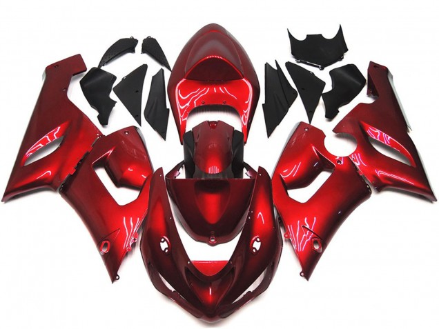 2005-2006 Maroon Red ZX6R Fairings