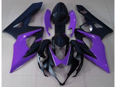 2005-2006 Matte Black & Purple GSXR 1000 Fairings