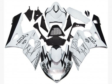 2005-2006 OEM White Corona Style GSXR 1000 Fairings