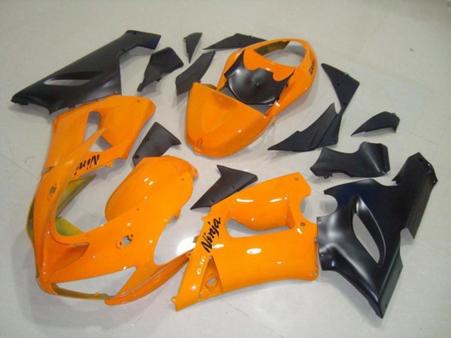 2005-2006 Orange Black ZX6R Fairings 2005-2006 Orange Black ZX6R Fairings