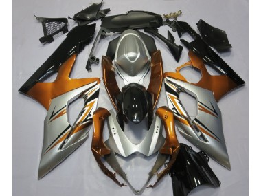 2005-2006 Orange Silver and Black GSXR 1000 Fairings