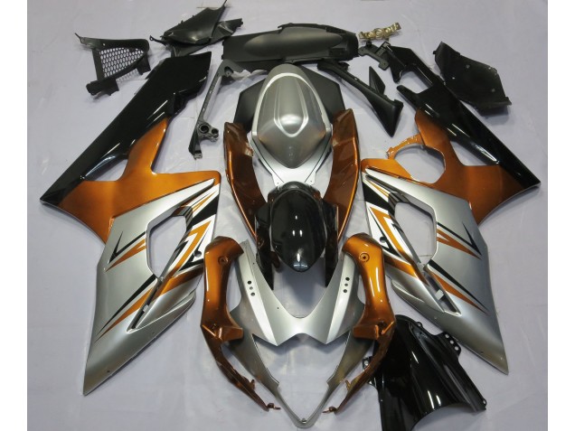 2005-2006 Orange Silver and Black GSXR 1000 Fairings