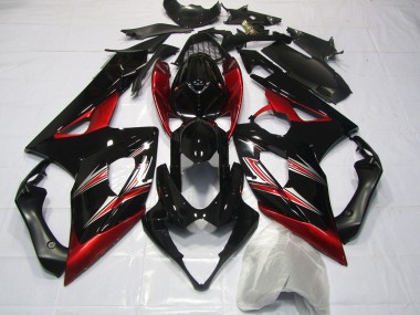 2005-2006 Red and Black Flare GSXR 1000 Fairings