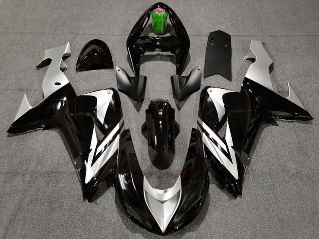 2006-2007 Black and Silver ZX10R Fairings 2006-2007 Black and Silver ZX10R Fairings