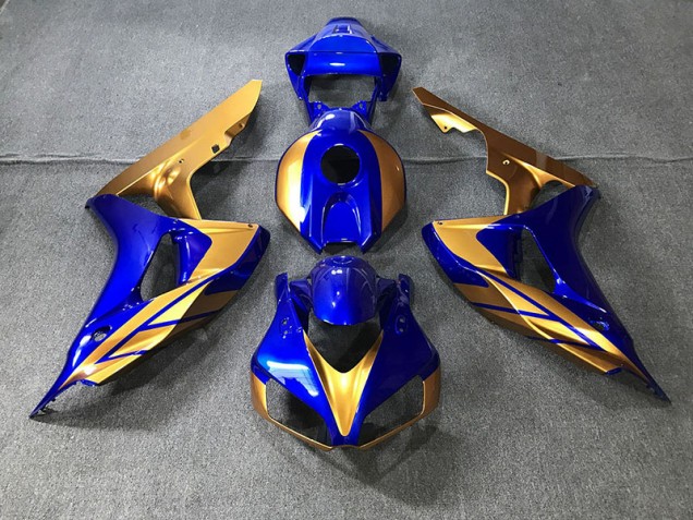 2006-2007 Blue and Gold CBR1000RR Fairings 2006-2007 Blue and Gold CBR1000RR Fairings
