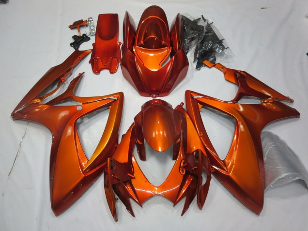 2006-2007 Burnt Orange GSXR 600-750 Fairings 2006-2007 Burnt Orange GSXR 600-750 Fairings
