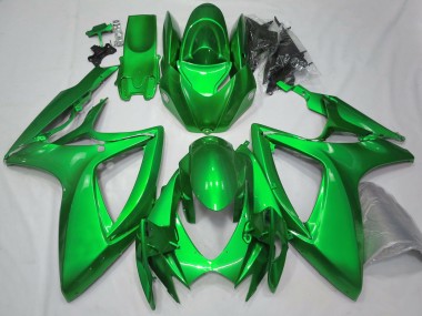 2006-2007 Gloss Green Plain GSXR 600-750 Fairings