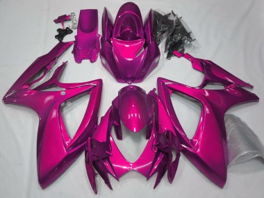 2006-2007 Gloss Pink Plain GSXR 600-750 Fairings