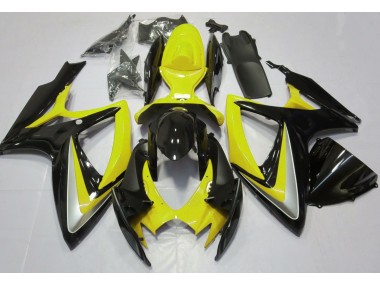 2006-2007 Gloss Yellow Debadged GSXR 600-750 Fairings