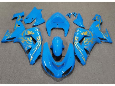 2006-2007 Light Blue & Gold ZX10R Fairings