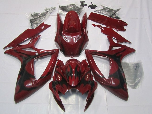 2006-2007 Maroon Red GSXR 600-750 Fairings