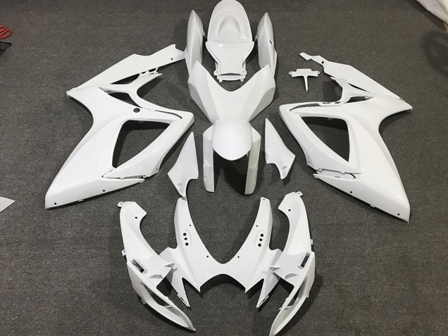 2006-2007 Matte White GSXR 600-750 Fairings