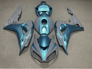 2006-2007 Nardo Grey and Light Blue CBR1000RR Fairings