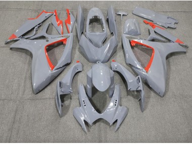 2006-2007 Nardo and Red Trim GSXR 600-750 Fairings