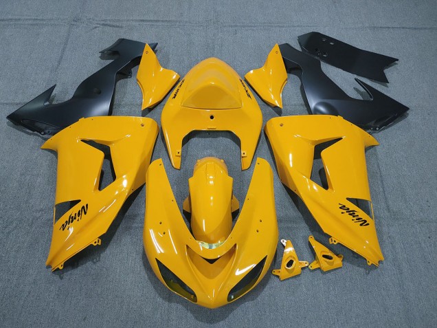 2006-2007 Pearl Yellow ZX10R Fairings 2006-2007 Pearl Yellow ZX10R Fairings