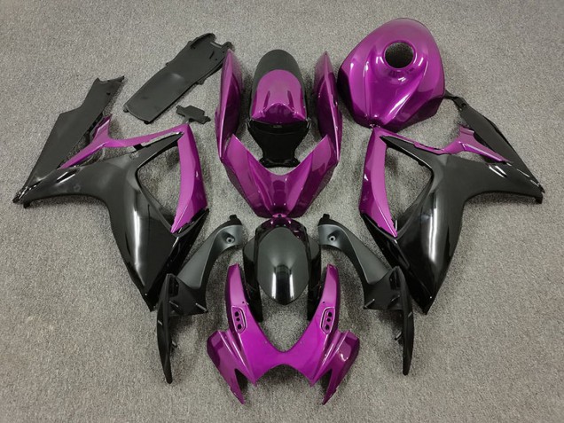 2006-2007 Purple and Black GSXR 600-750 Fairings