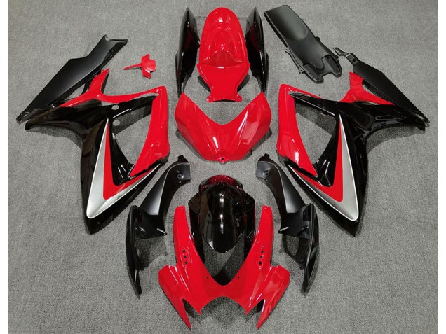 2006-2007 Red Black OEM Style GSXR 600-750 Fairings 2006-2007 Red Black OEM Style GSXR 600-750 Fairings