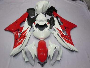 2006-2007 Red and White R6 Fairings