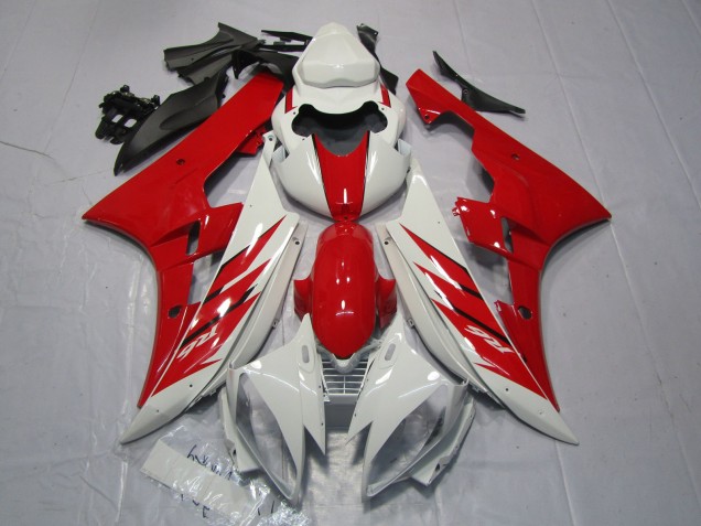 2006-2007 Red and White Style R6 Fairings