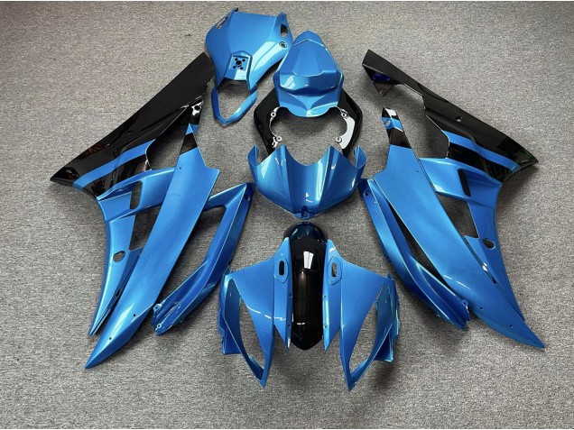 2006-2007 Sky Blue and Black R6 Fairings