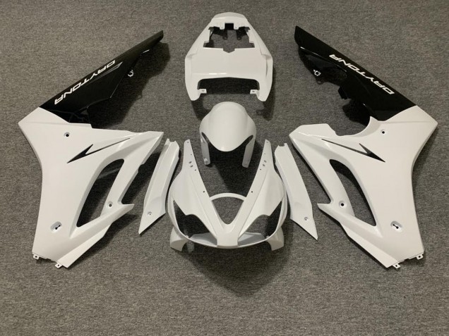 2006-2008 Gloss White and Black Daytona 675 Fairings