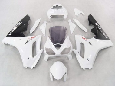 2006-2008 White w Black lowers Daytona 675 Fairings
