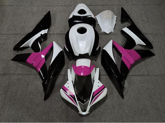 2007-2008 Black White and Pink CBR600RR Fairings