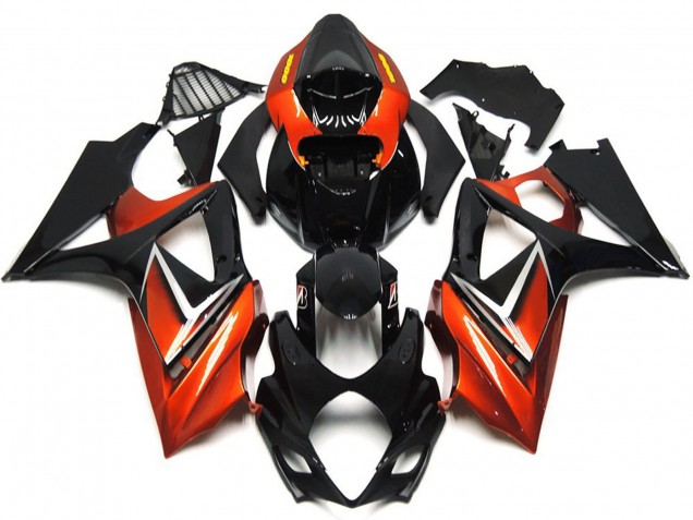 2007-2008 Gloss Black and Bronze Gold GSXR 1000 Fairings 2007-2008 Gloss Black and Bronze Gold GSXR 1000 Fairings
