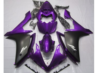 2007-2008 Gloss Purple and Black R1 Fairings